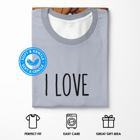 Personalised I Love Teabagging Printed T-Shirt  Custom Colour Funny Unisex Tee