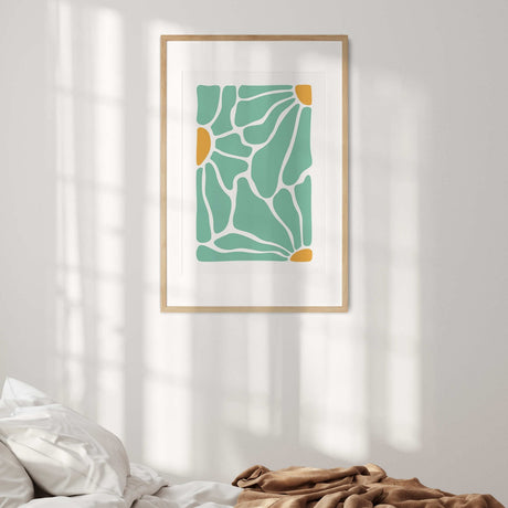 Abstract Floral Design Custom Colour Wall Art Poster Picture Print Decor Gift