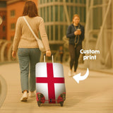 England Flag Custom Suitcase Cover Travel Gift Stretch Fit Luggage Protector