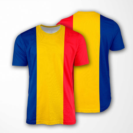 Romania Flag Design Custom All-Over Printed Unisex T-Shirt - Top Patriotic Tee