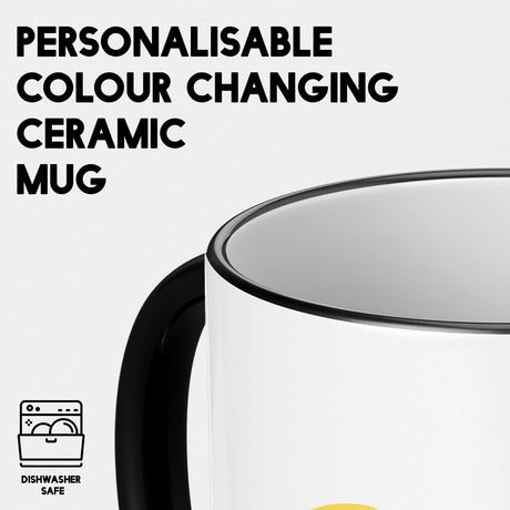 Summer Kids Personalised Custom Name Heat Sensitive Magic Colour Changing Mug