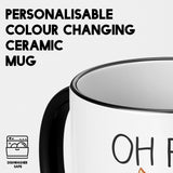 Oh For Fox Sake Heat Sensitive Magic Colour Changing Mug Novelty Drink Cup