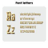Personalised Name Gold Brick Letters Soft Single Size Novelty Bed Duvet Cover