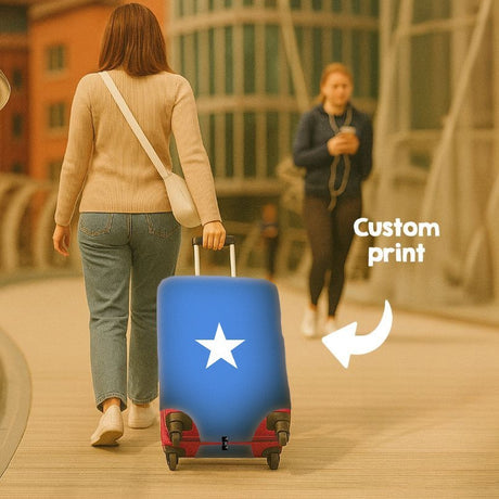 Somalia Flag Suitcase Cover Travel Gift Stretch Fit Luggage Protector Custom