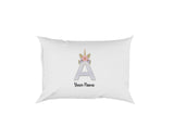 Personalised Unicorn Sparkly Kids Girls Monogram Alphabet Initial Letter Pillow