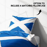 Scotland Flag Scottish Cross Single Size Bed Duvet Cover Quilt + Pillowcase Set