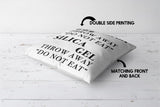 Silica Gel Funny Prank Cheeky Novelty Joke Square Fill Zip Close Cushion Throw