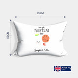 We Go Together Like Milk + Cookies Personalised Cheeky Funny Romantic Pillowcase