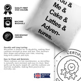 My Favourite Things Text Personalised Novelty Soft Square Filled Cushion Throw