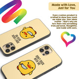 Don't Duck With Me Funny - Personalised Custom Cover - Printed iPhone Black Case