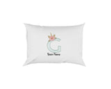 Personalised Unicorn Sparkly Kids Girls Monogram Alphabet Initial Letter Pillow