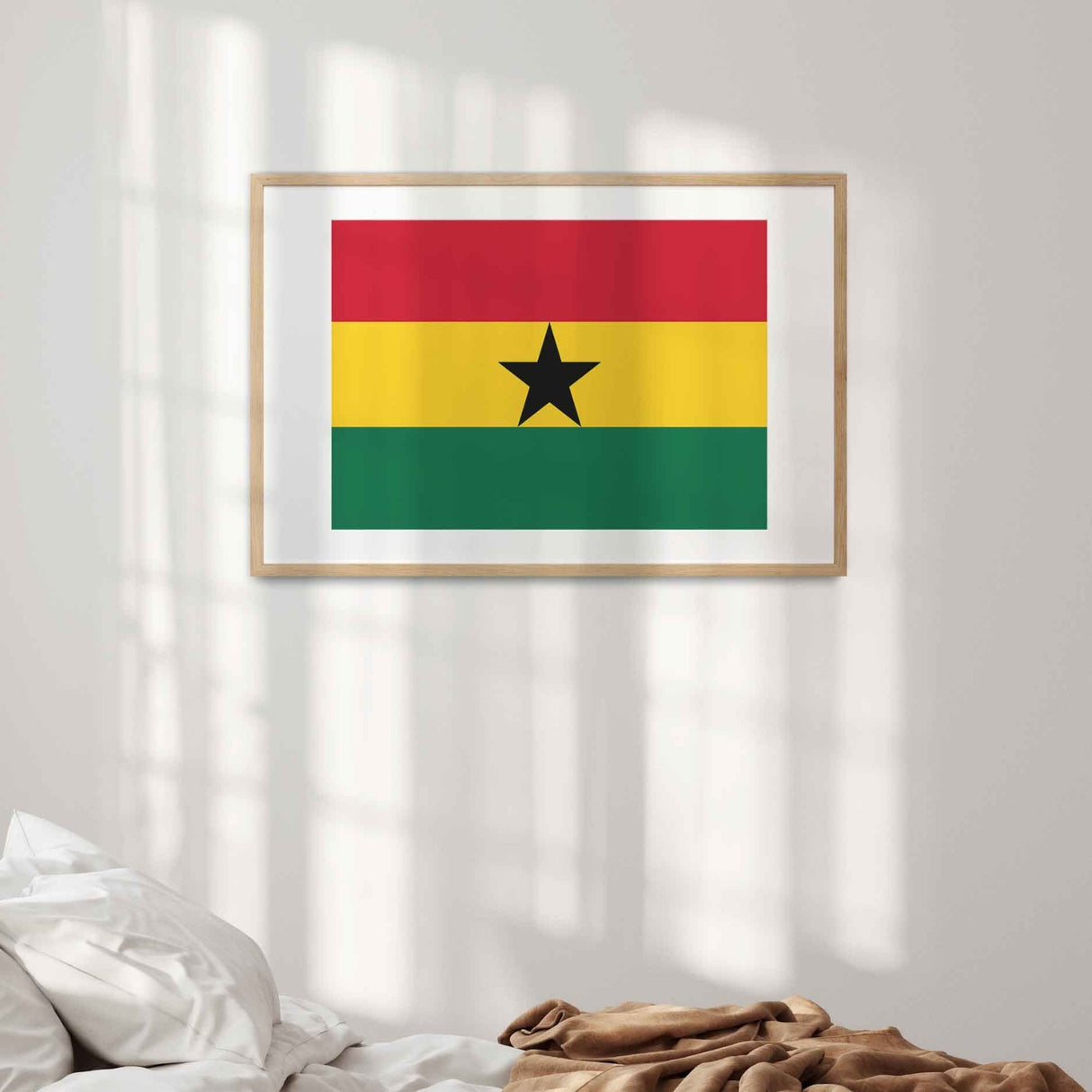 Ghana Flag Ghanaian Custom Wall Art - Poster Picture Print Decor Gift Home Size