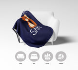 Oh For Fox Sake Saying Phrase Novelty Soft Warm Kids Fleece Blanket Decoration