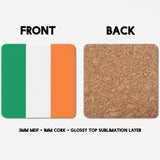 Ireland Flag Irish Novelty Custom Printed Coffee Tea Mug Coaster Gift Him Her