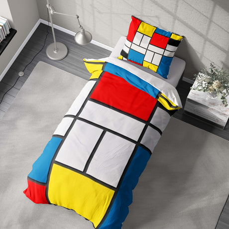 Piet Mondrian Art Artists Custom Made Soft Single Size Novelty Bed Duvet Cover