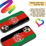 Afghanistan Flag Patriotic iPhone Case - Black TPU Cover Protector Custom Gift