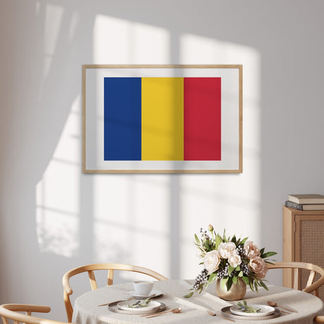 Romania Flag Patriotic Custom Wall Art - Poster Picture Print Decor Gift Home