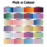 Personalised Name Gradient Two Tone Coloured Soft Warm Fleece Blanket Decoration
