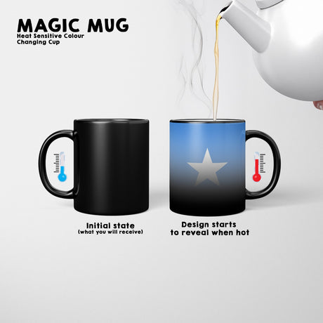 Somalia Flag Design Tea Gift Heat Sensitive Magic Colour Changing Mug Custom