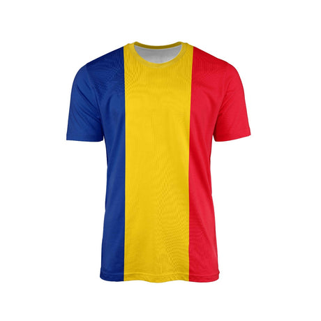 Romania Flag Design Custom All-Over Printed Unisex T-Shirt - Top Patriotic Tee