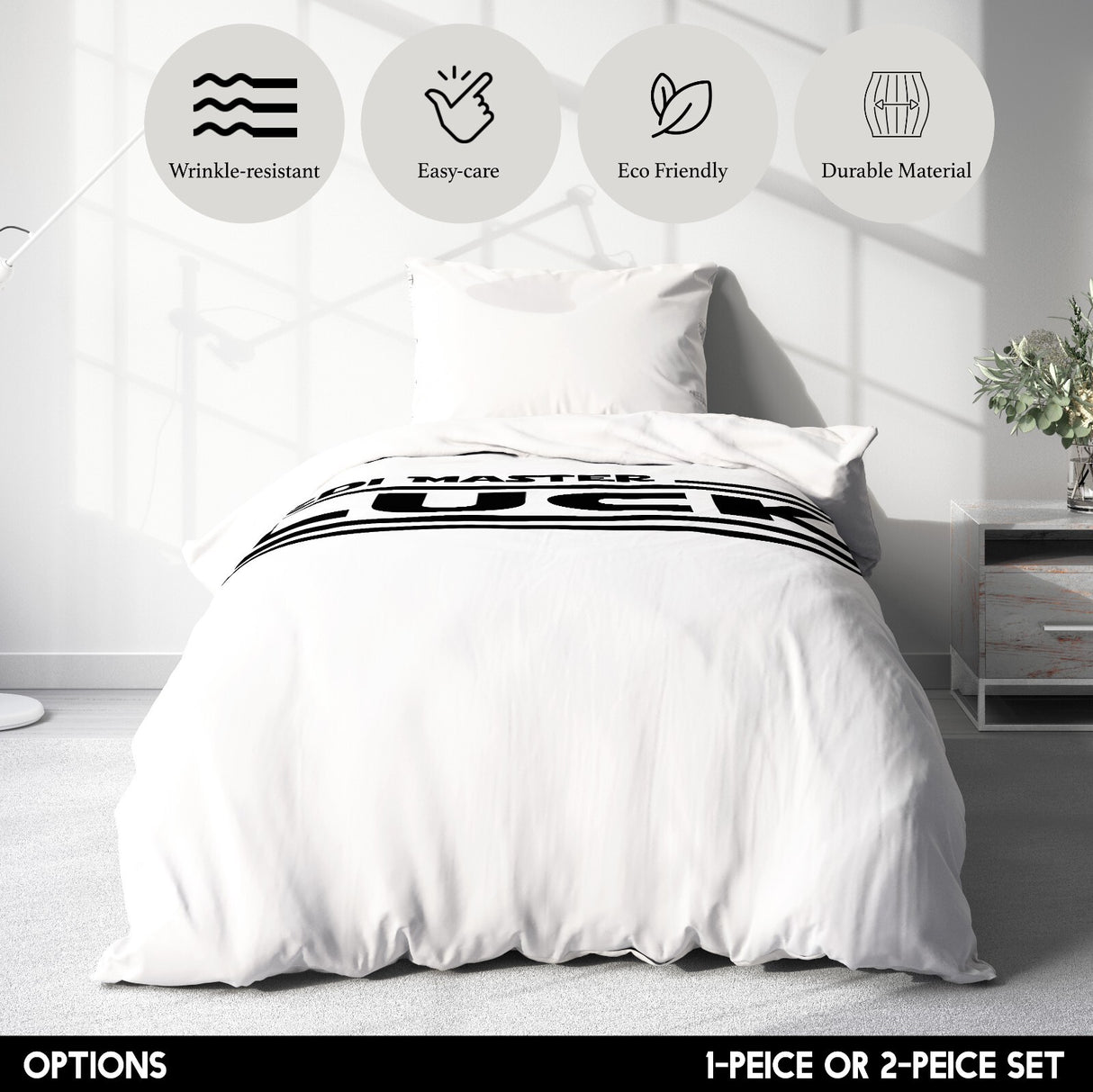 Jedi Star Wars Theme Inspired Personalised Single Bed Duvet Cover Pillowcase Set