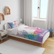Personalised Name Unicorn Dream Fantasy Kids Cot Bed Duvet Cover + Pillowcase