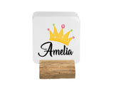 Personalised Name Princess Crown Jewels Coffee Tea Mug Gift 11oz Mug + Coaster