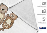 I Otterly Adore You Custom Coloured Cheeky Funny Romantic Beach Bath Sheet Towel