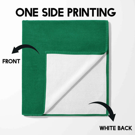 Bangladesh Flag Towel Highly Absorbent Beach Bath Sheet Custom Made Soft Gift
