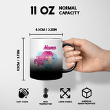 Personalised Custom Name Mermaid Heat Sensitive Colour Changing Novelty Mug