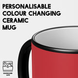 Morocco Flag Moroccan Design Tea Gift Heat Sensitive Magic Colour Changing Mug