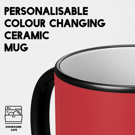 Morocco Flag Moroccan Design Tea Gift Heat Sensitive Magic Colour Changing Mug