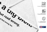 I Got A Dig Bick Rude Funny Joke Custom Coloured Novelty Beach Bath Sheet Towel