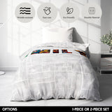 Personalised Superhero Name Text Printed Kids Single Novelty Bed Duvet Cover Set