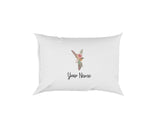 Personalised Floral Watercolour Hand Paint Effect Alphabet Floral Name Pillow