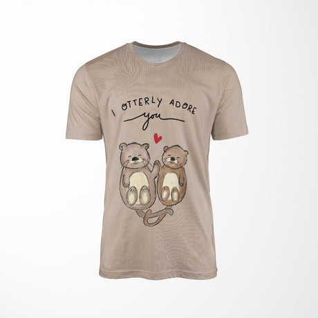 I Otterly Adore You Personalised Funny T-Shirt Custom Print Unisex Choose Colour