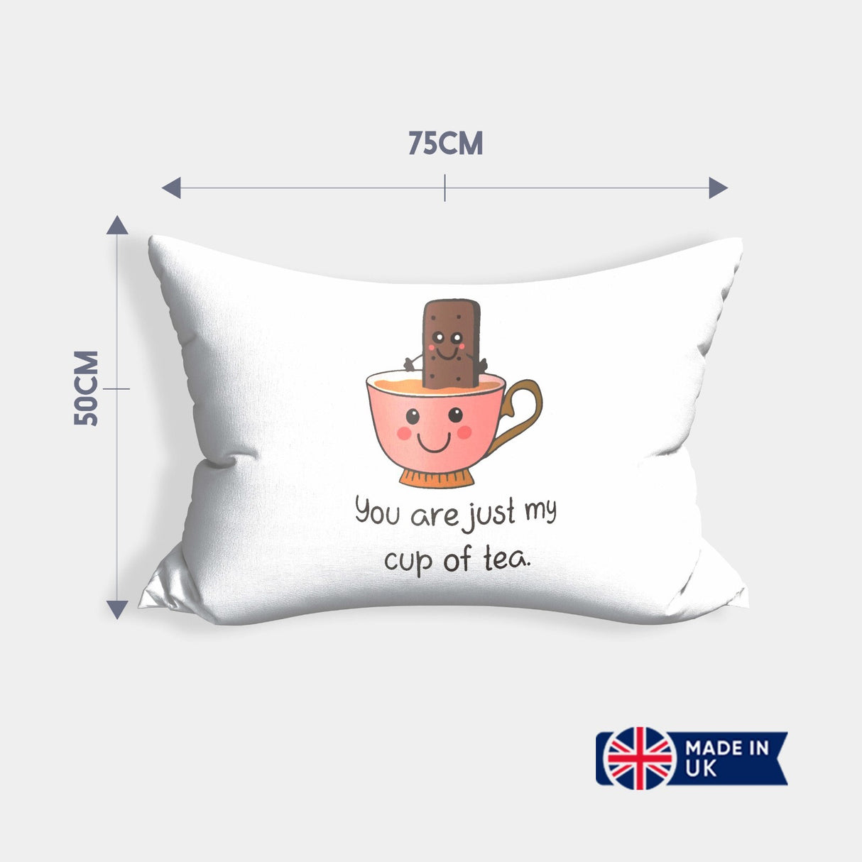 You Are My Cup Of Tea Personalised Cheeky Funny Love Couples Romantic Pillowcase