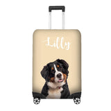 Pet Photo Name Custom Gift Travel Luggage Cover Personalise Suitcase Wrap Unique