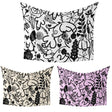 Floral Willy Pattern Rude Custom Colour Novelty Fleece Mink Blanket Throw Gift