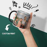 Personalised Upload Your Own Photos Heat Sensitive Magic Colour Changing Mug Cup