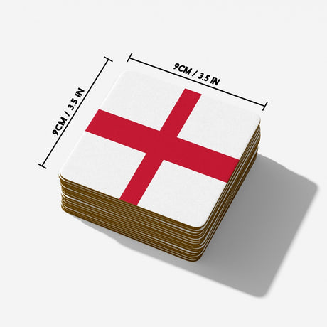 England Flag St George's Cross Custom Print Coffee Tea Mug Coaster Gift Him Her