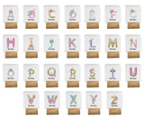 Personalised Unicorn Sparkly Kids Girls Monogram Alphabet Initial Letter Mug