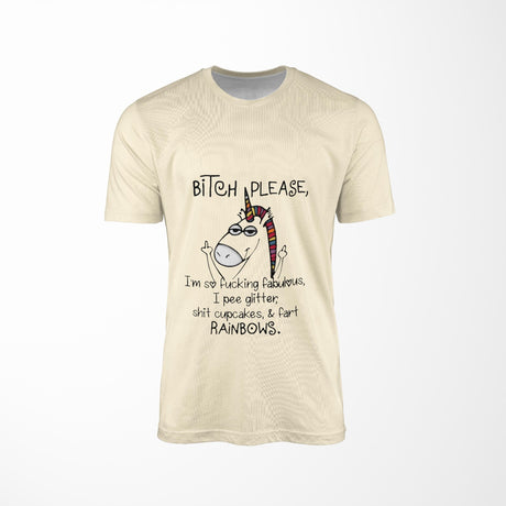 Personalised Unicorn Pee Glitter T-Shirt Custom Printed Unisex Choose Colour