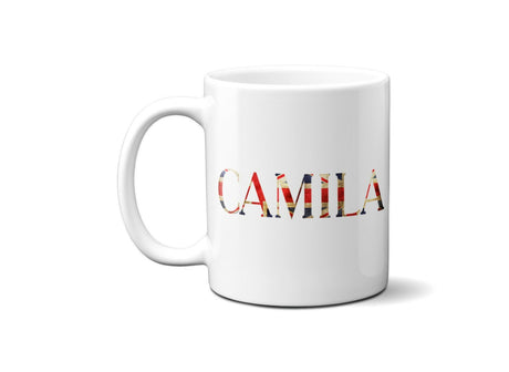 Union Jack Great Britain Personalised Name 11oz Mug And Coaster Set Option