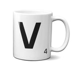 Scrabble Inspired Letter Mug Personalised Gift AZ Letters Gift 11oz Ceramic