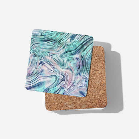 Liquid Marble Custom Design Coffee Tea Mug + Coaster Option Gift For Him Her