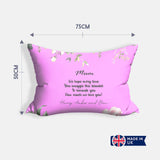 Mum We Hope Every Time Custom Text Colour Mother's Day Novelty Pillowcase Gift