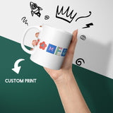 Personalised Ransom Note Joke Novelty Print Coffee Tea Mug Coaster Gift Him Her