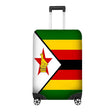 Zimbabwe Flag Suitcase Cover Travel Gift Stretch Fit Luggage Protector Custom