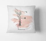 Personalised Gentle Blush Floral Pink Name Monogram Cushion Cover Case & Insert 